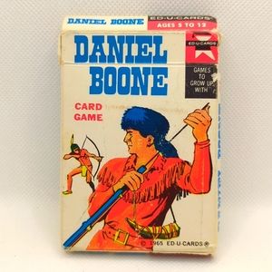 Daniel Boone Card Game - Vintage 1965